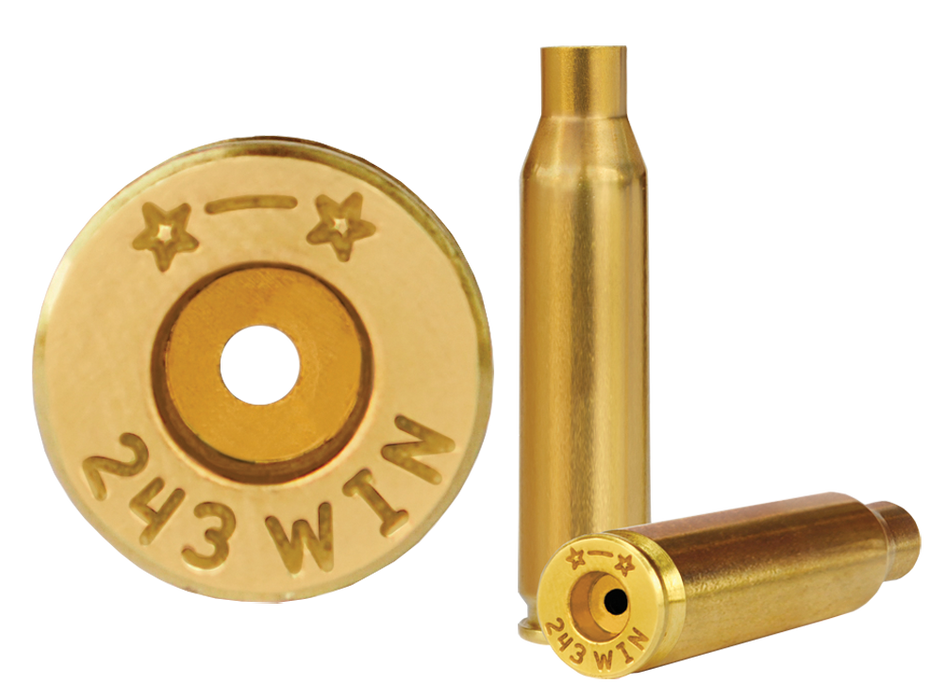Starline Brass Unprimed Cases, Star 243wineup-50        Unp Brass 243 Winchester