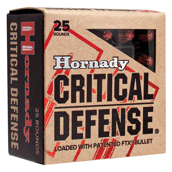 Hornady .40 S&W 165 gr Critical Defense Flex Tip eXpanding Ammunition - 20 Round Box