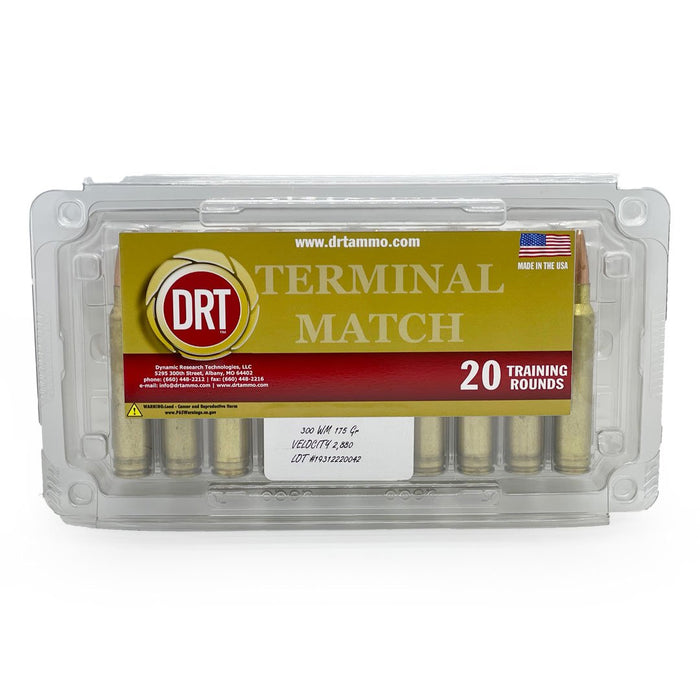 DRT .300 Win Mag 175gr Terminal Match™ Ammunition - 20 Round Box