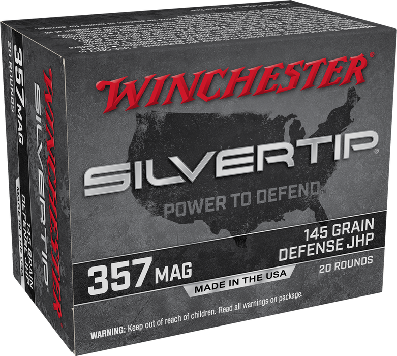 Winchester Silvertip Defense .357 Mag 145 gr Silvertip Jacket Hollow Point 20 Per Box