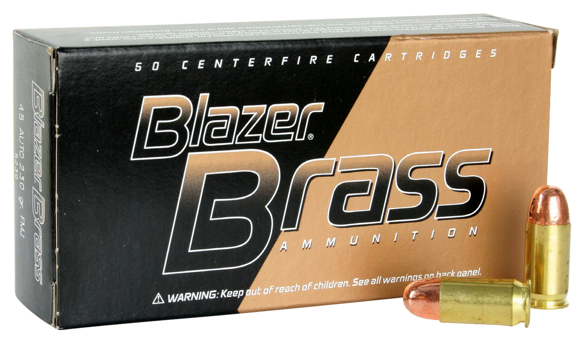 CCI .45 ACP 230 gr Blazer Brass Full Metal Jacket Ammunition - 50 Round Box