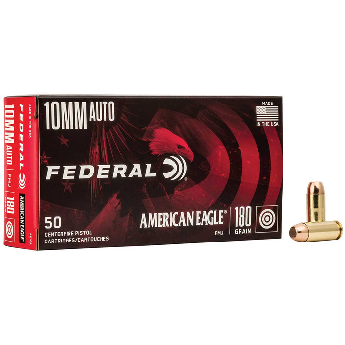 Federal 10mm Auto American Eagle FMJ Ammunition - 50 Round Box