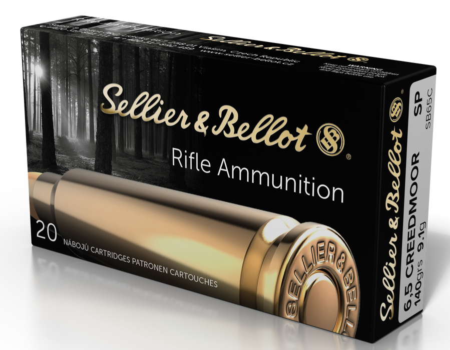 Sellier & Bellot Rifle 6.5 Creedmoor 140 gr Soft Point (SP) 20 Per Box