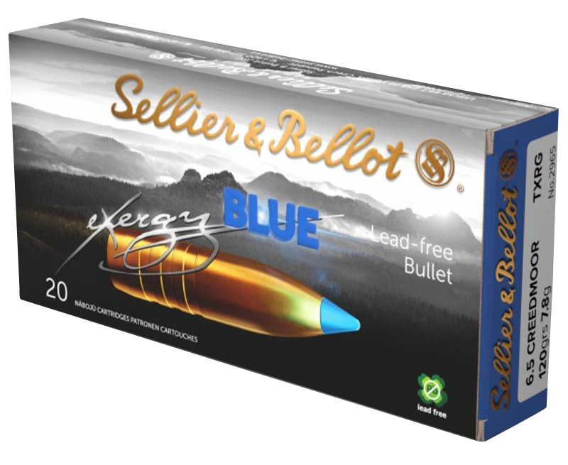 Sellier & Bellot eXergy 6.5 Creedmoor 120 gr TAC-EX-Blue 20 Per Box
