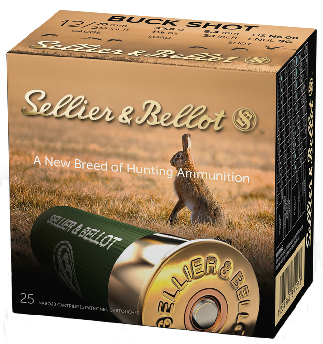 Sellier & Bellot Hunting, S&b Sb12bsg        12ga 2.75  00  9pel       25/10