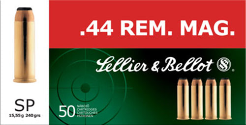Sellier & Bellot Handgun .44 Rem Mag 240 gr Soft Point 50 Per Box