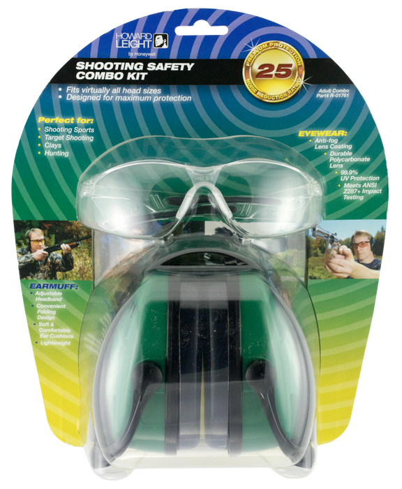 Howard Leight Shooting Sports Safety, How R01761  Muff/glasses Combo Green