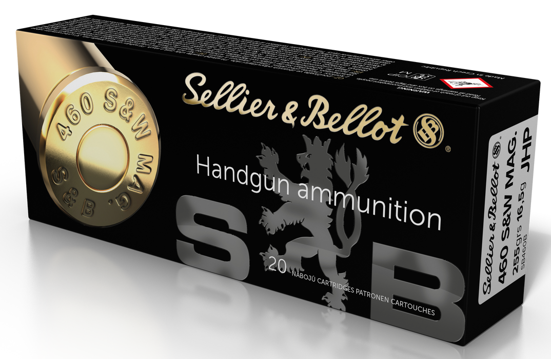 Sellier & Bellot .460 S&W Mag 255 gr Jacketed Hollow Point (JHP) 20 Per Box