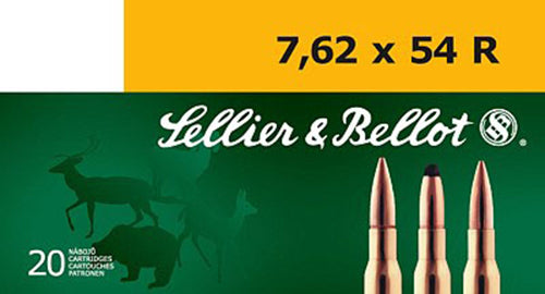 Sellier & Bellot Rifle 7.62x54mmR 180 gr Full Metal Jacket 20 Per Box