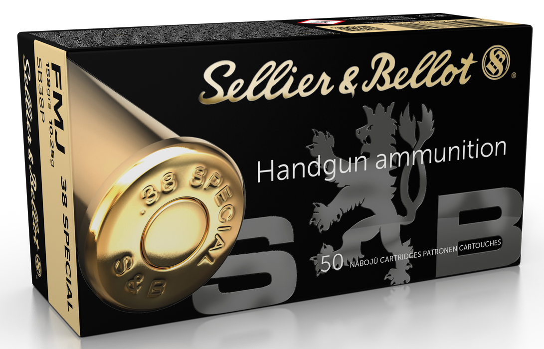Sellier & Bellot Handgun .38 Special 158 gr Full Metal Jacket 50 Per Box