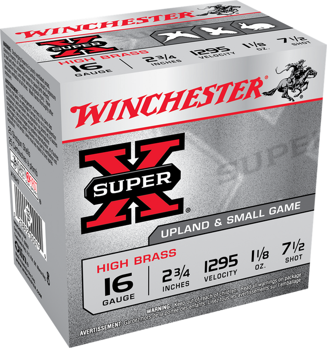 Winchester Ammo Super X Heavy Game Load 16 Gauge 2.75" 1 1/8 oz 7.5 Shot 25 Per Box