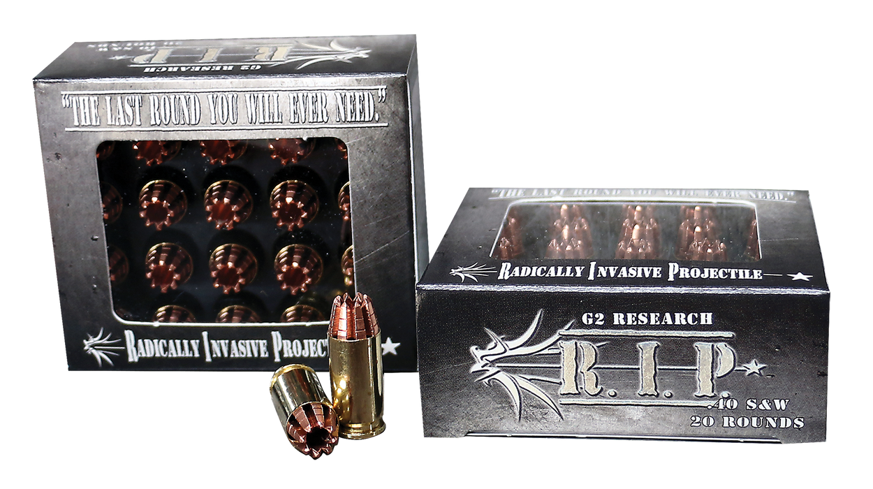 G2 Research R.I.P .40 S&W 115 gr Fracturing Hollow Point 20 Per Box