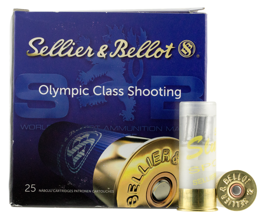Sellier & Bellot Shotgun, S&b Sb12slug       12ga 2.75 1oz Spec Slug   25/10