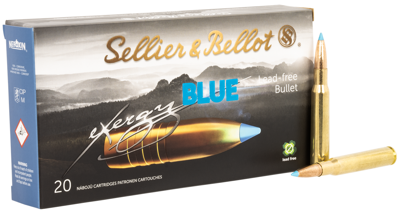 Sellier & Bellot .30-06 Springfield 165 gr eXergy TAC-EX-Blue Ammunition - 20 Round Box