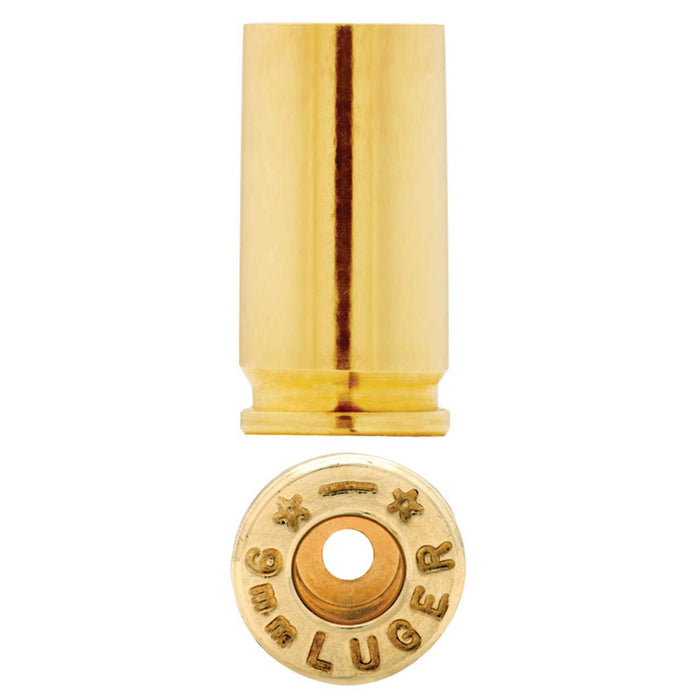 Starline Brass Unprimed Cases Handgun 9mm Luger Unprimed Brass 100 Per Bag