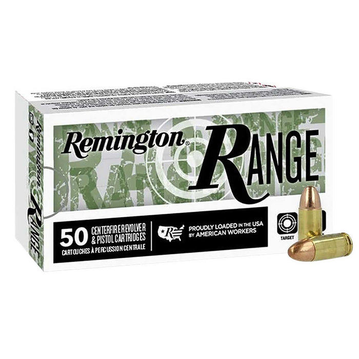 Remington Ammunition 9mm Luger 115 gr Full Metal Jacket (FMJ) 50 Per Box