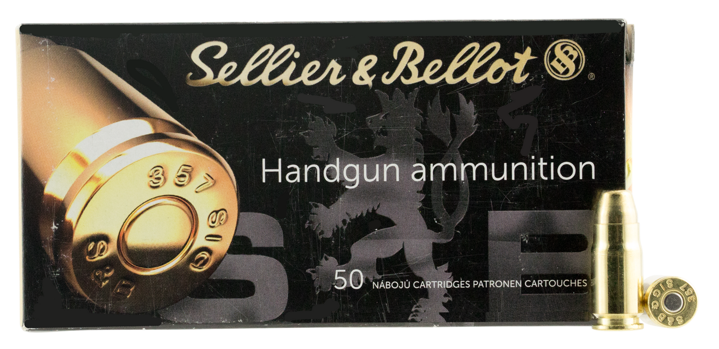 Sellier & Bellot Handgun .357 Sig 140 gr Full Metal Jacket 50 Per Box