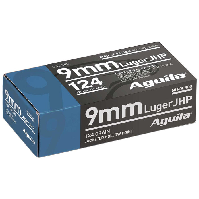 Aguila 9mm Luger 124 gr Personal Defense JHP Ammunition - 50 Round Box