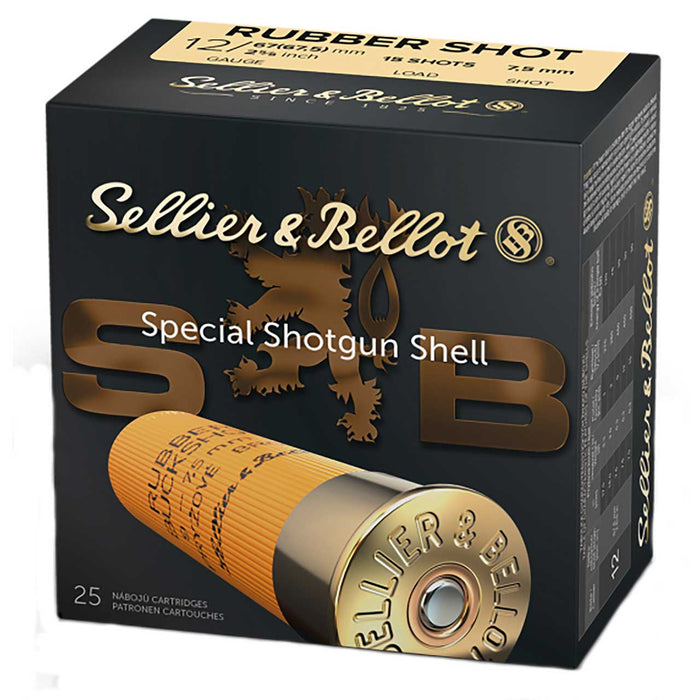 Sellier & Bellot Hunting Magnum 12 Gauge 3" 15 Pellets 1 7/8 oz 00 Buck Shot 10 Per Box