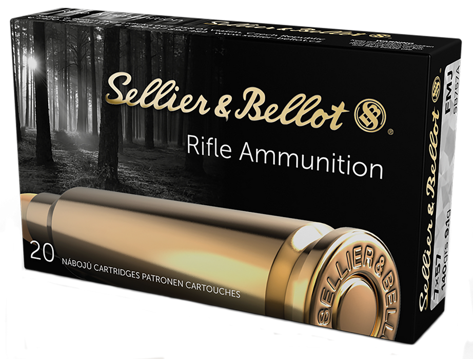Sellier & Bellot Rifle 7x57mm Mauser 140 gr Full Metal Jacket (FMJ) 20 Per Box