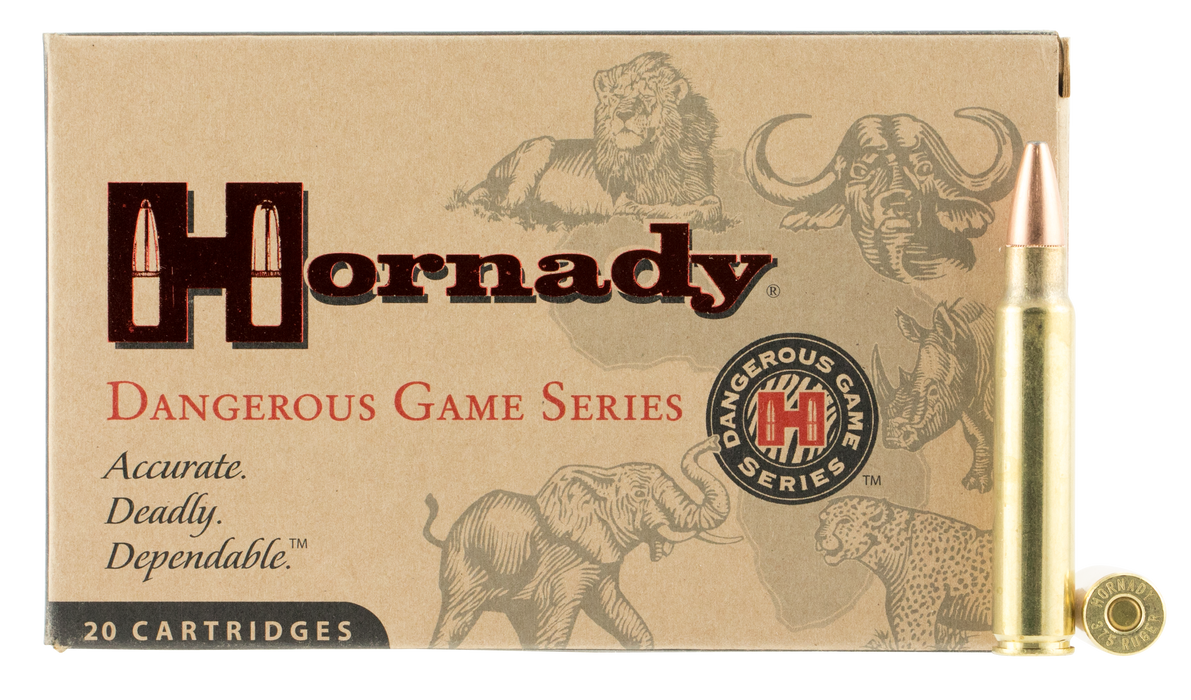 Hornady Dangerous Game Superformance .375 Ruger 300 Gr Dangerous Game Solid (DGS) 20 Per Box