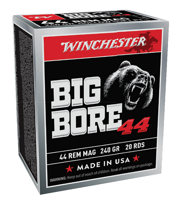 Winchester Ammo Big Bore Hunting .44 Rem Mag 240 Gr Semi-jacketed Hollow Point (JHP) 20 Per Box