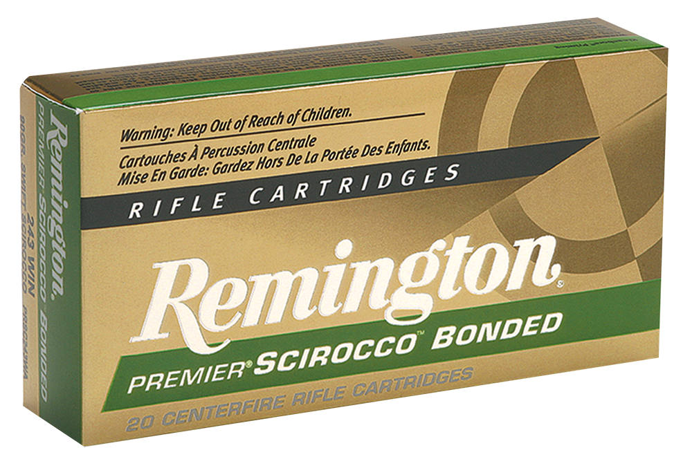 Remington Ammunition Premier Scirocco Bonded .243 Win 90 Gr Swift Scirocco Bonded (SSB) 20 Per Box