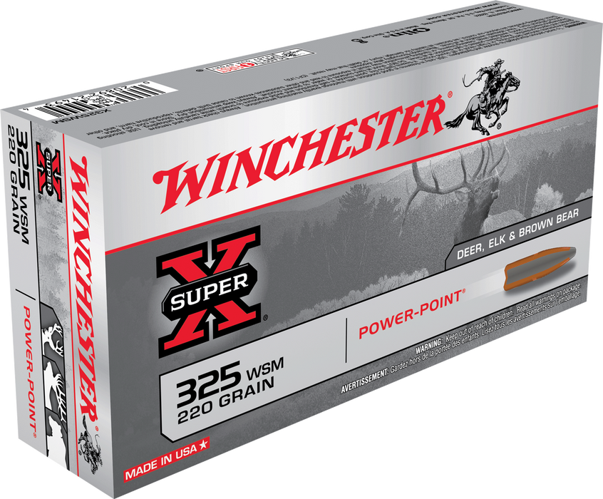 Winchester Ammo Super-X .325 WSM 220 Gr Power-point (PP) 20 Per Box