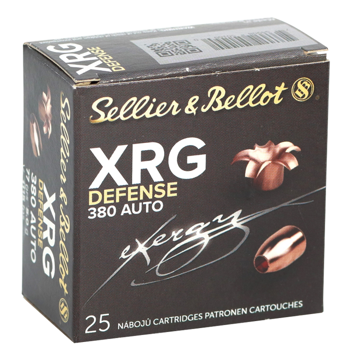 Sellier & Bellot .380 ACP 77 Gr Solid Copper Hollow Point (SCHP) 25 Per Box