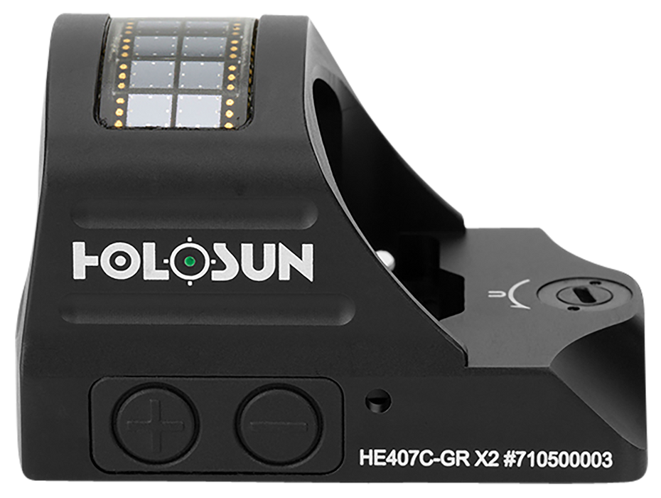 Holosun HE407C-GR X2 Black Anodized 0.63 x 0.91 2 MOA Green Dot Reticle