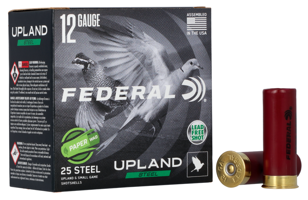 Federal Upland Field & Range Paper Wad 12 Gauge 2.75" 1 oz 7.5 Shot 25 Per Box