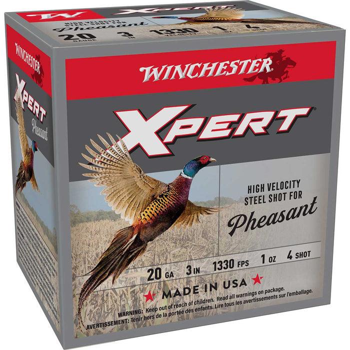 Winchester Ammo Xpert Pheasant Lead Free High Velocity 20 Gauge 3" 1 oz 4 Shot 25 Per Box