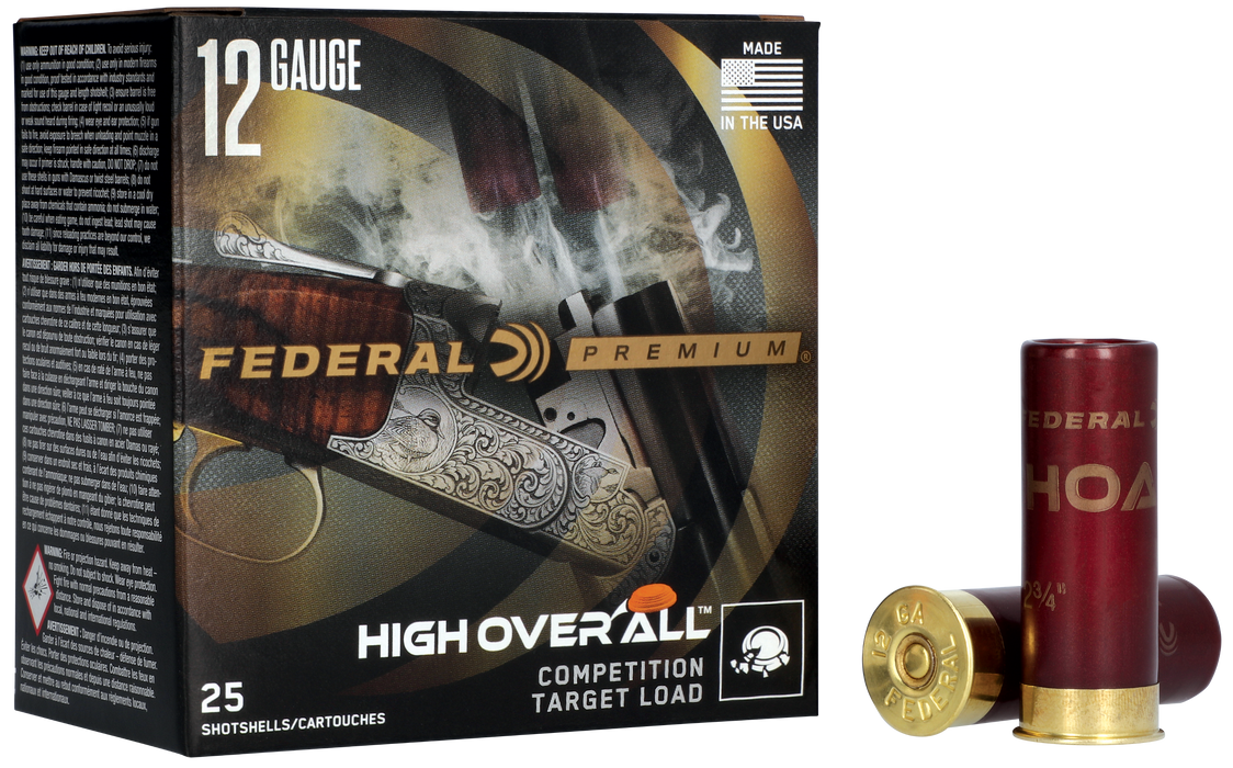 Federal Premium High Over All 12 Gauge 2.75" 1 1/8 oz 8 Shot 25 Per Box