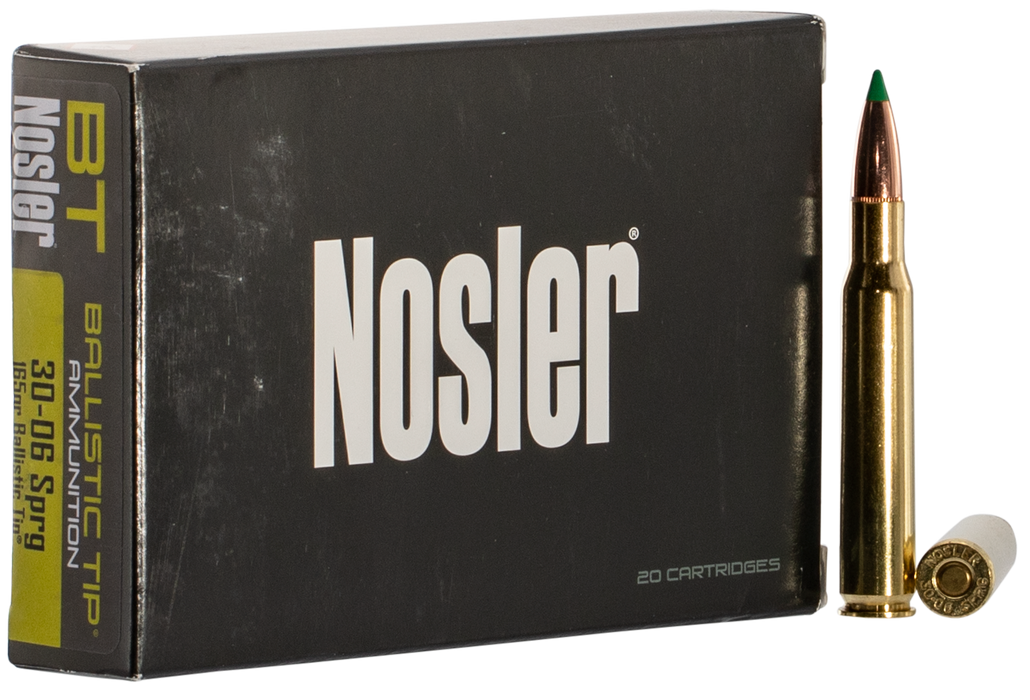Nosler Ballistic Tip .30-06 Springfield 165 Gr Spitzer Ballistic Tip (SBT) 20 Per Box