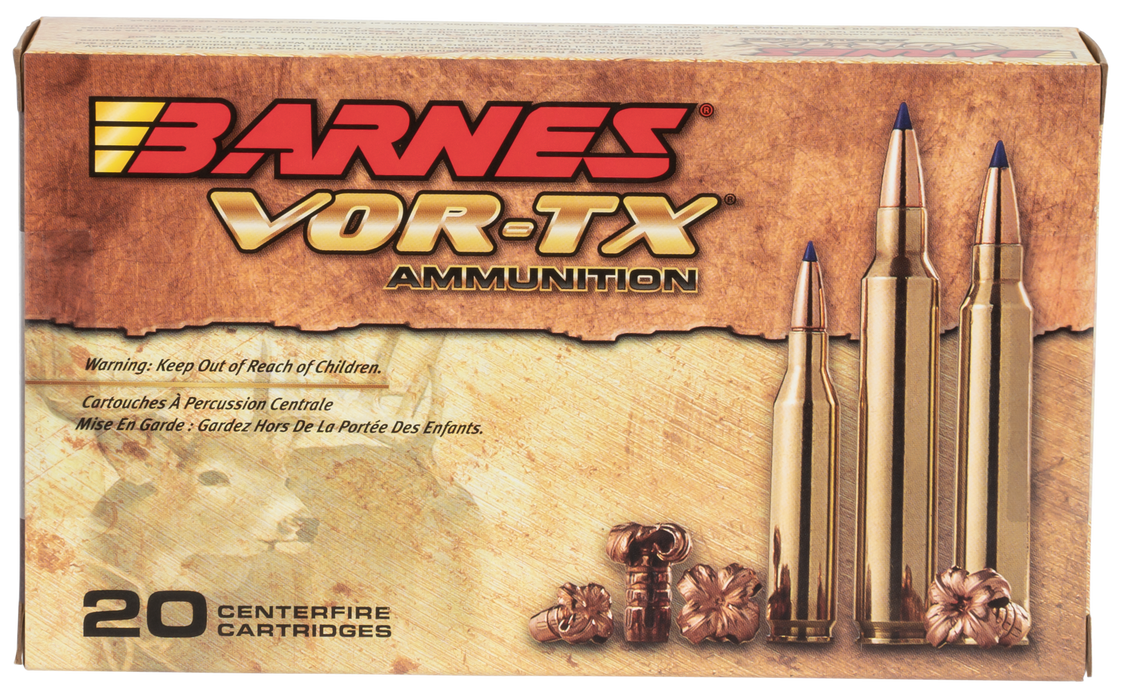 Barnes Bullets VOR-TX Centerfire Rifle .300 RUM 165 Gr Tipped TSX Boat-tail 20 Per Box