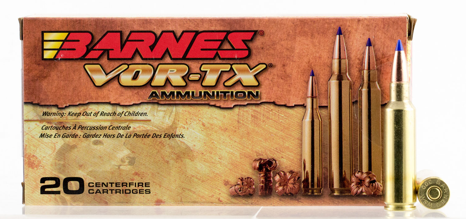 Barnes Bullets Vor-tx Centerfire Rifle .300 Wsm 165 Gr Tipped TSX Boat-tail 20 Per Box