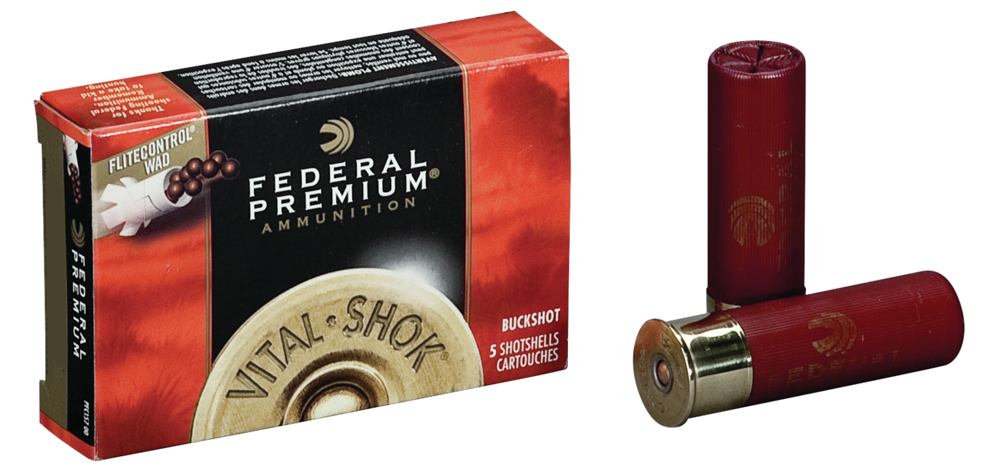 Federal Premium Vital-Shok 12 Gauge 2.75" 9 Pellets 00 Buck Shot 5 Per Box