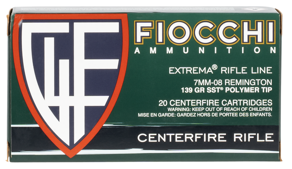 Fiocchi Hyperformance Hunting 7mm-08 Rem 139 Gr Super Shock Tip (SST) 20 Per Box
