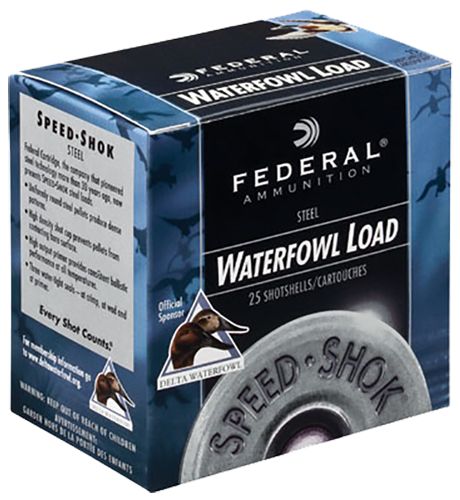 Federal Speed-Shok Waterfowl 20 Gauge 2.75" 3/4 Oz 4 Shot 25 Per Box