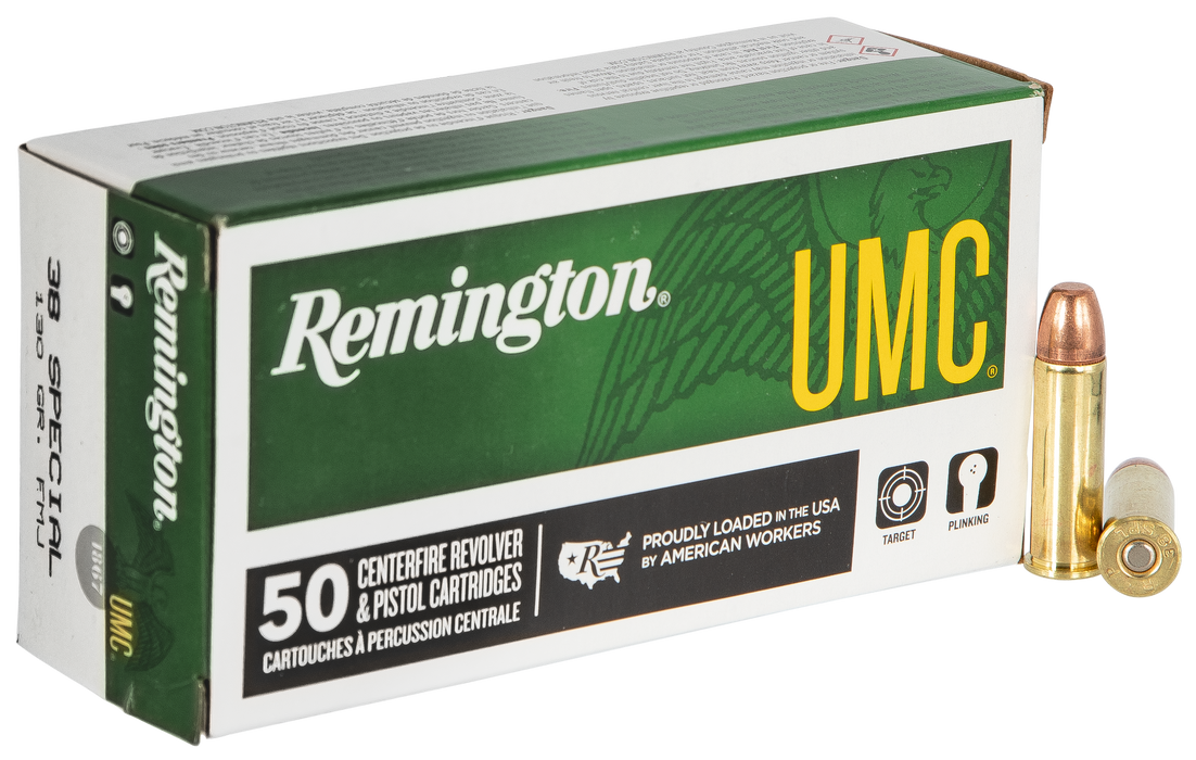 Remington Ammunition UMC .38 Special 130 Gr Full Metal Jacket (FMJ) 50 Per Box