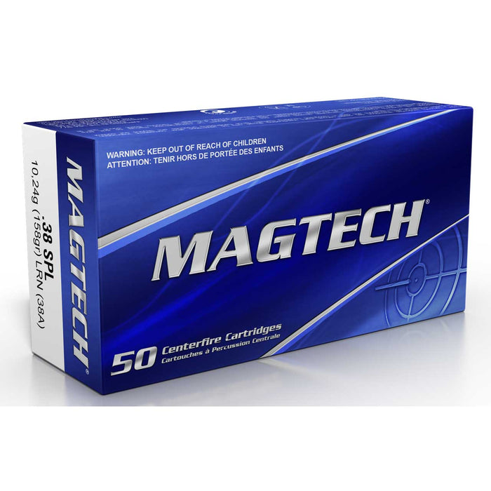 Magtech .38 Special 158 Gr Lead Round Nose (LRN) 50 Per Box