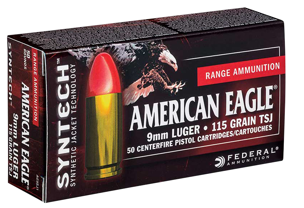 Federal American Eagle Syntech Range Training .40 S&W 165 Gr. Total Syntech Jacket Flat Nose (TSF) 50 Per Box