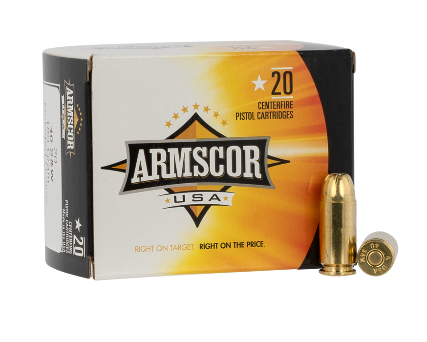 Armscor USA Competition .40 S&W 180 Gr Jacketed Hollow Point (JHP) 20 Per Box