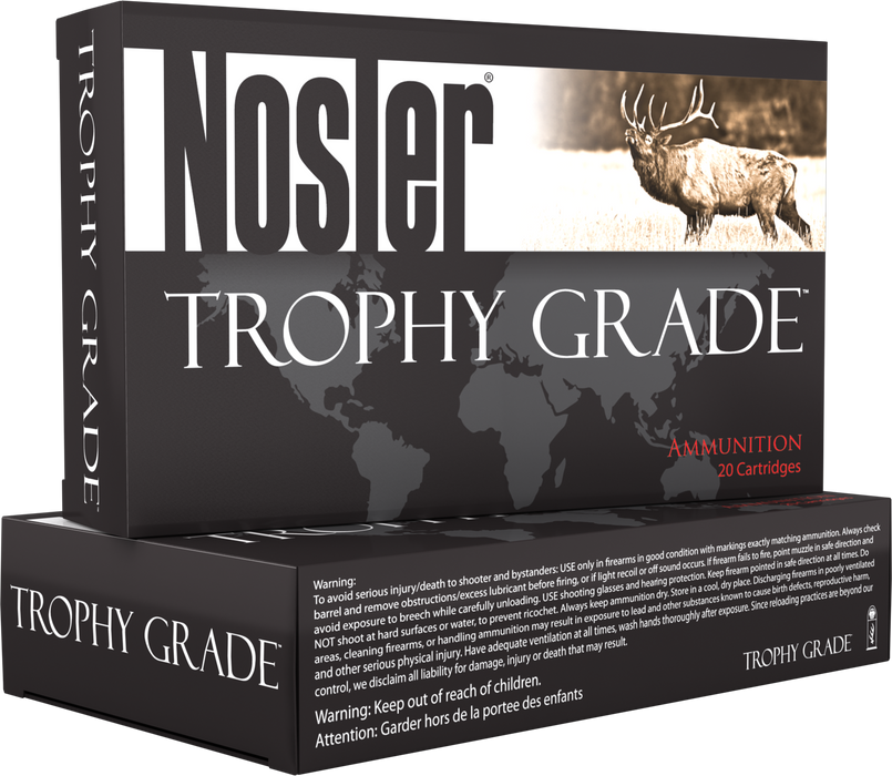 Nosler Trophy Grade Long-Range .26 Nosler 142 Gr. Nosler Spitzer Accubond-Long Range (SABLR) 20 Per Box