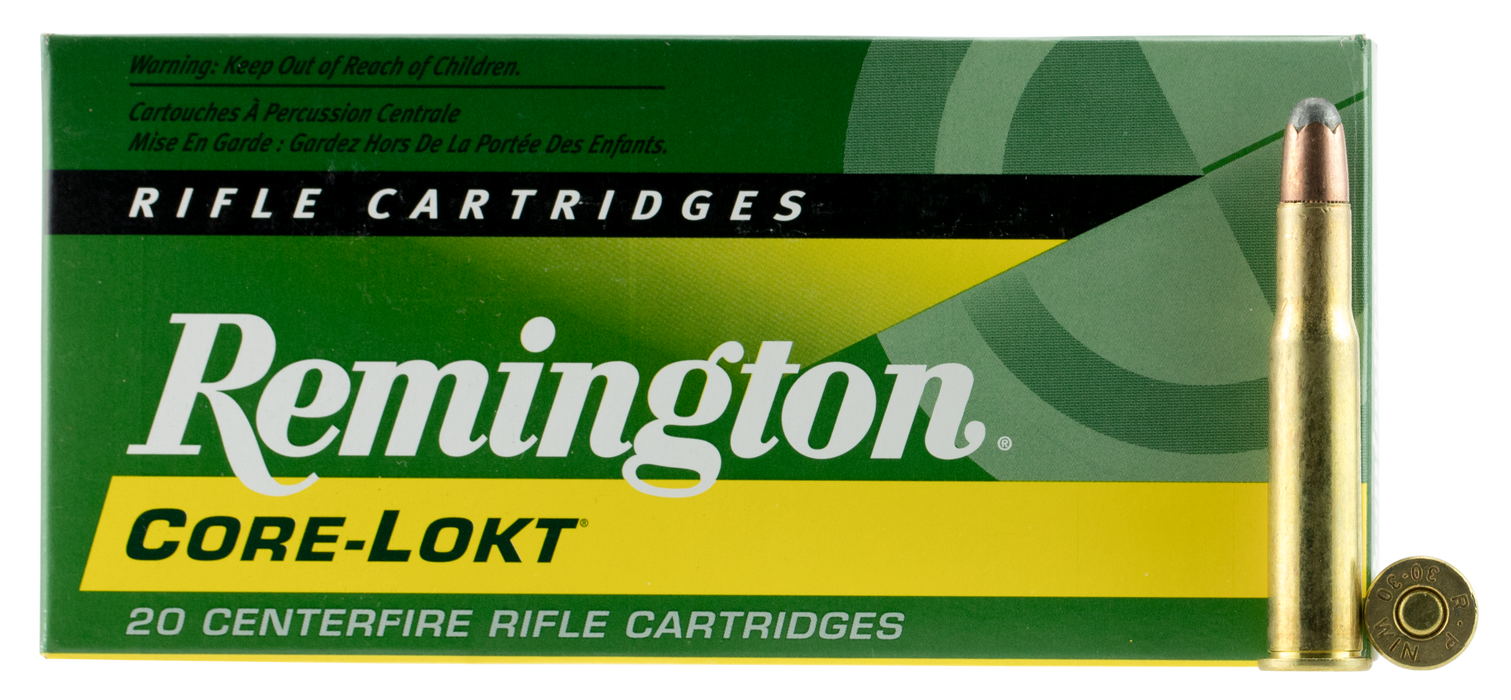 Remington Ammunition Core-Lokt .30-30 Win 170 Gr Soft Point Core-Lokt (SPCL) 20 Per Box