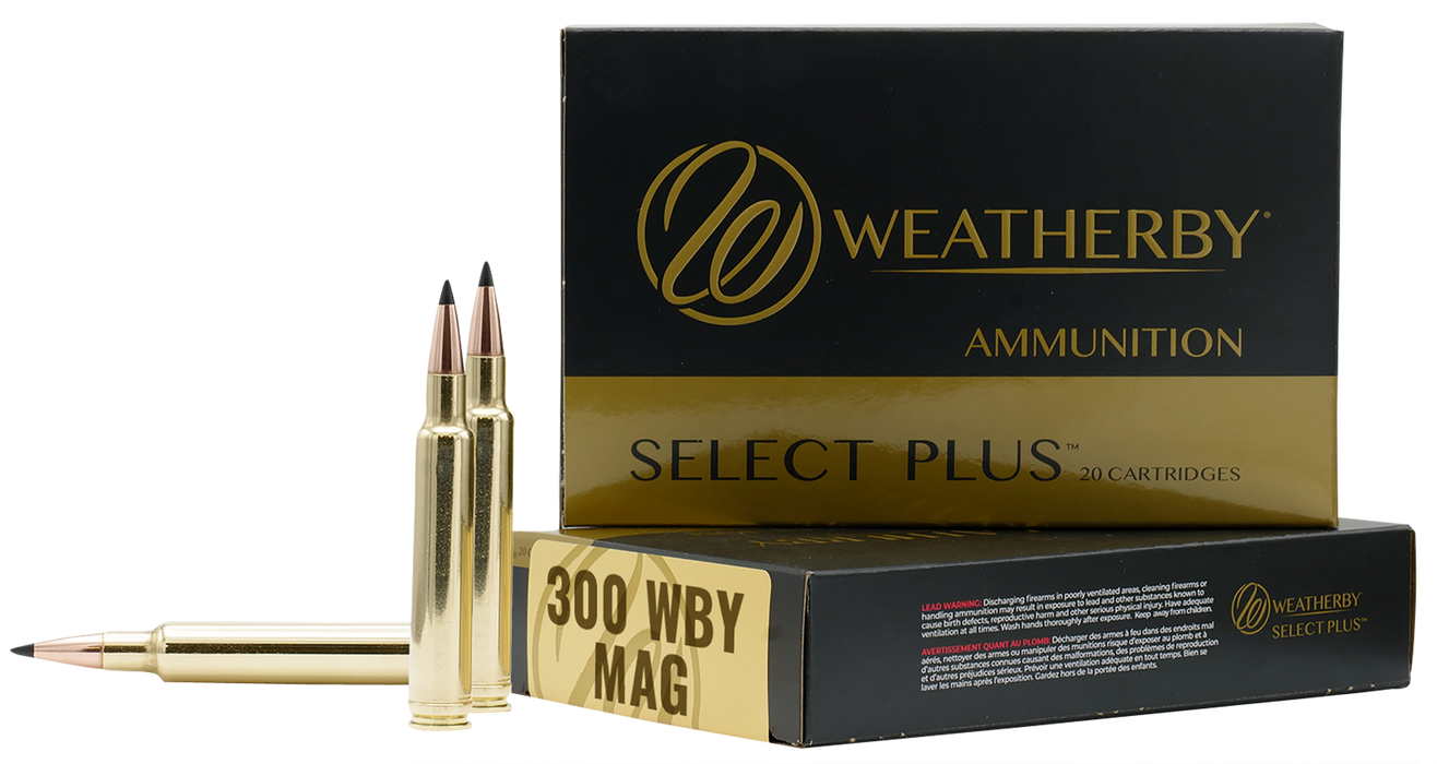 Weatherby Select Plus .300 Wthby Mag 180 Gr Barnes Tipped TSX Lead Free 20 Per Box