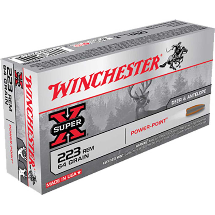 Winchester Ammo Super-X .223 Rem 64 Gr Power-point (PP) 20 Per Box