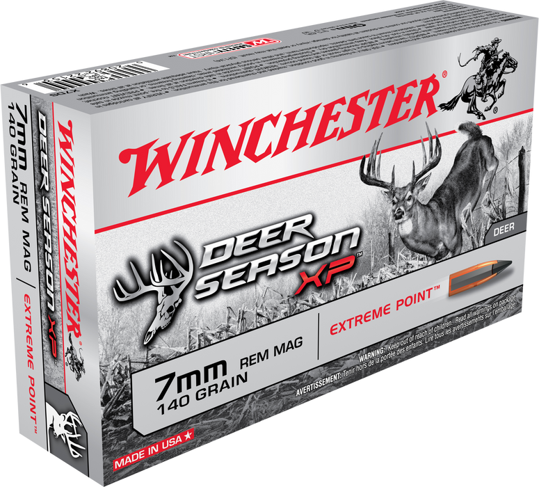 Winchester Ammo Deer Season XP 7mm Rem Mag 140 Gr Extreme Point 20 Per Box