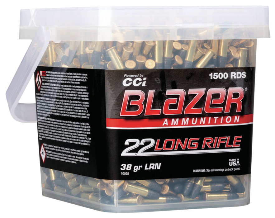 CCI Blazer Rimfire .22 LR 38 Gr Lead Round Nose (LRN) 1500 Per Box