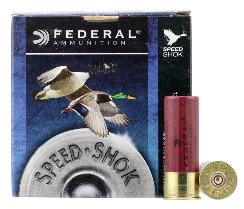 Federal Speed-Shok 12 Gauge 2.75" 1 1/8 Oz 3 Shot 25 Per Box